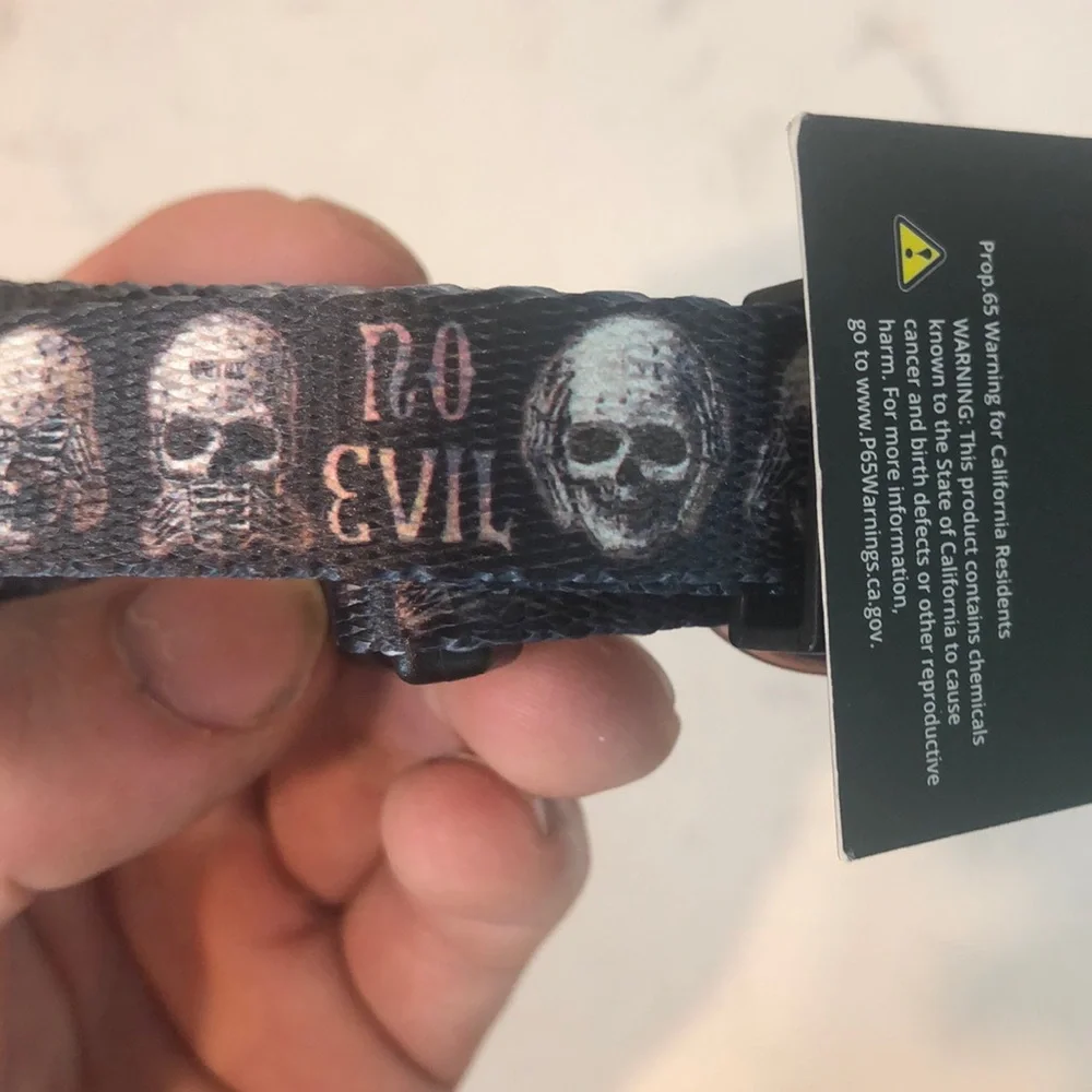 See No Evil Dog Collar Hardware